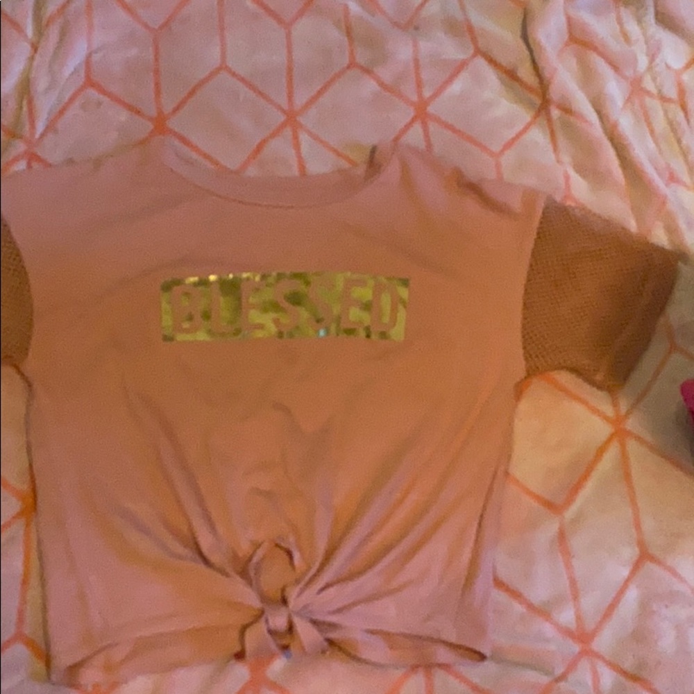 “Blessed” crop top